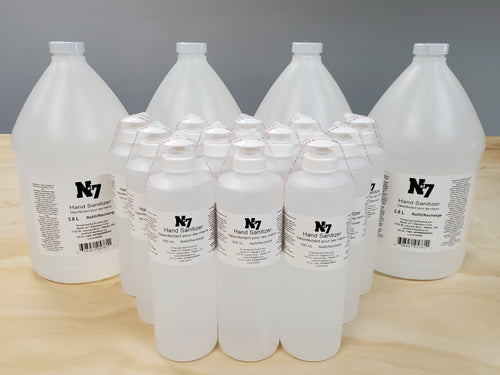 Sanitizer - Four 3.8L Jugs + 12 500ml Bottles